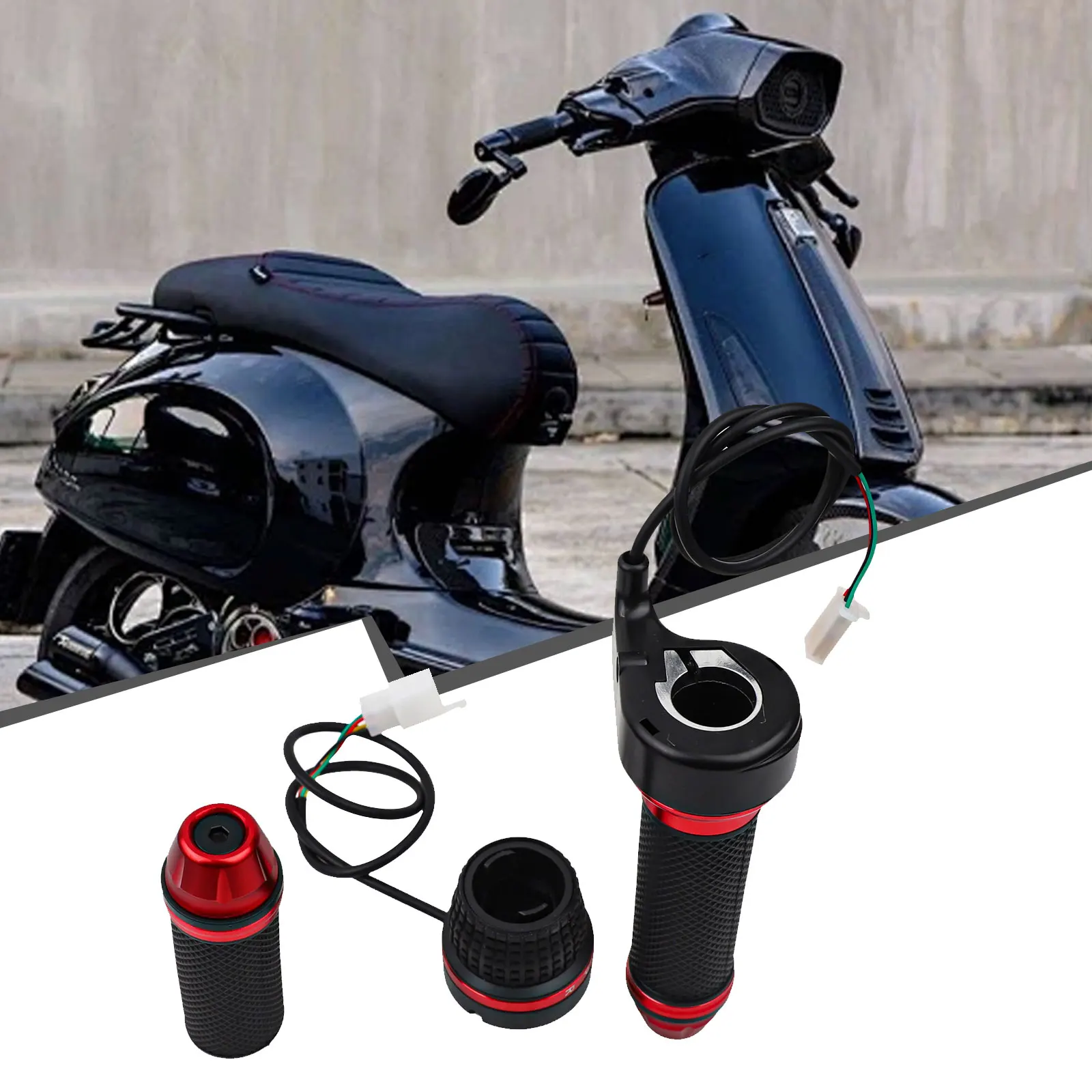 

Ручка-акселератор для электровелосипедов 48В, 60В, 72В с функциями резкого останова, низкой и высокой скорости