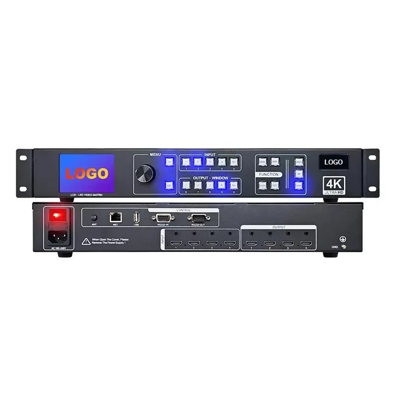 

Amoonsky 4 Channel Signal Switch HD2.0 4K LCD Video Wall Controller Matrix 4X4 For LCD Advertisement LCD Display