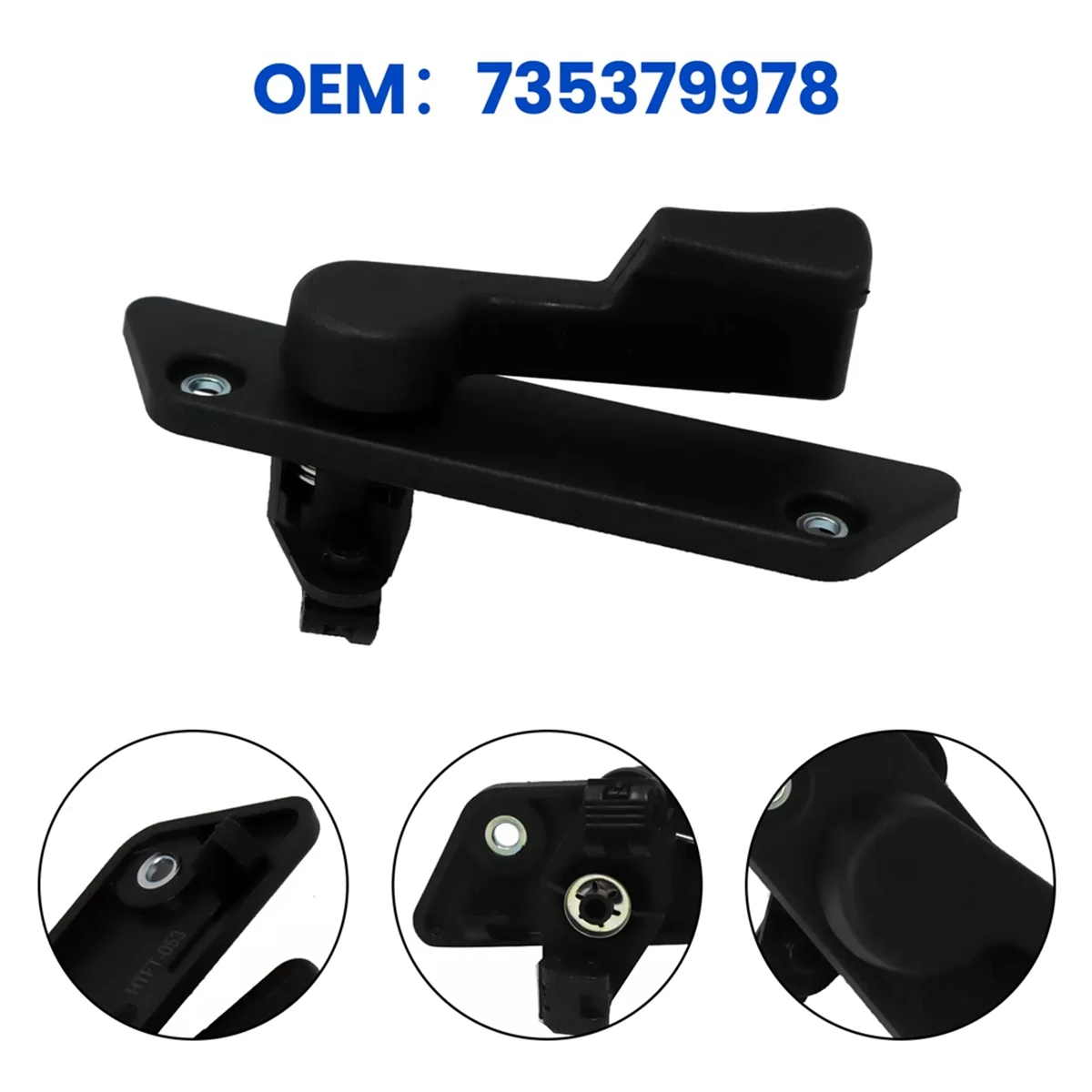 #50Y (Black)Car Door Handle Rear Door Handle Lever Release Right for Fiat Doblo,Automotive Parts & Accessories