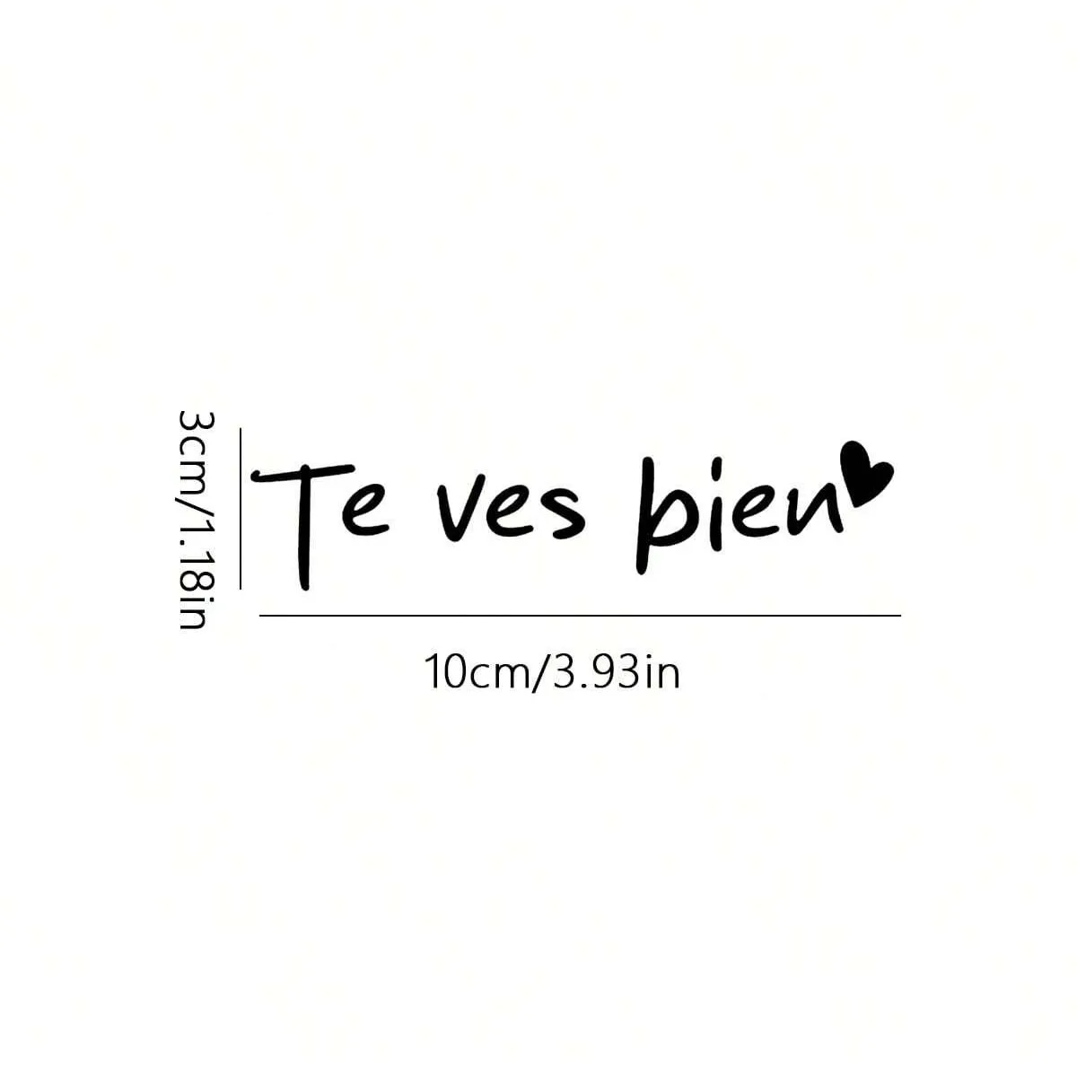 Spanish Te Ves Bien Quote Sticker You Look Good Vinyl Decal for Mirror Car Rearview Window Wall Laptop Decoration