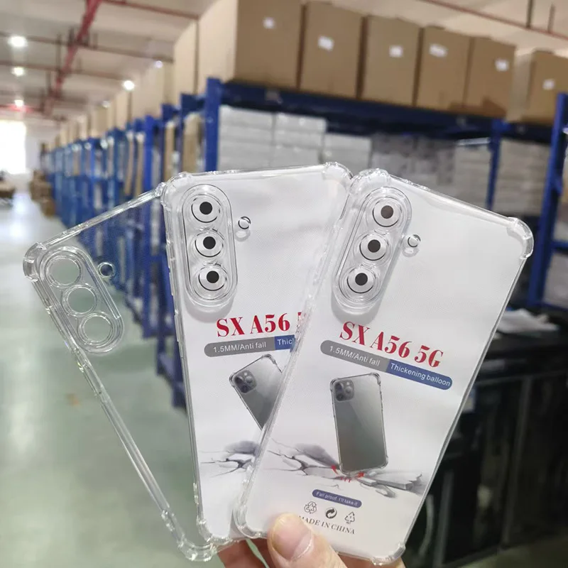 A56 Anti-Drop Clear TPU Case For Samsung Galaxy A56 5G Soft Silicone Transparent Airbag Phone Cover Case