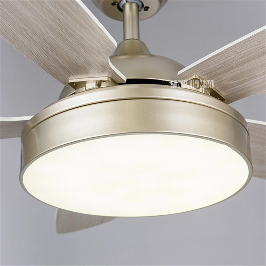 Ventilador LED de 52 pulgadas con luces, ventilador de techo minimalista para comedor, sala de estar, con Control remoto, 52SW-5005