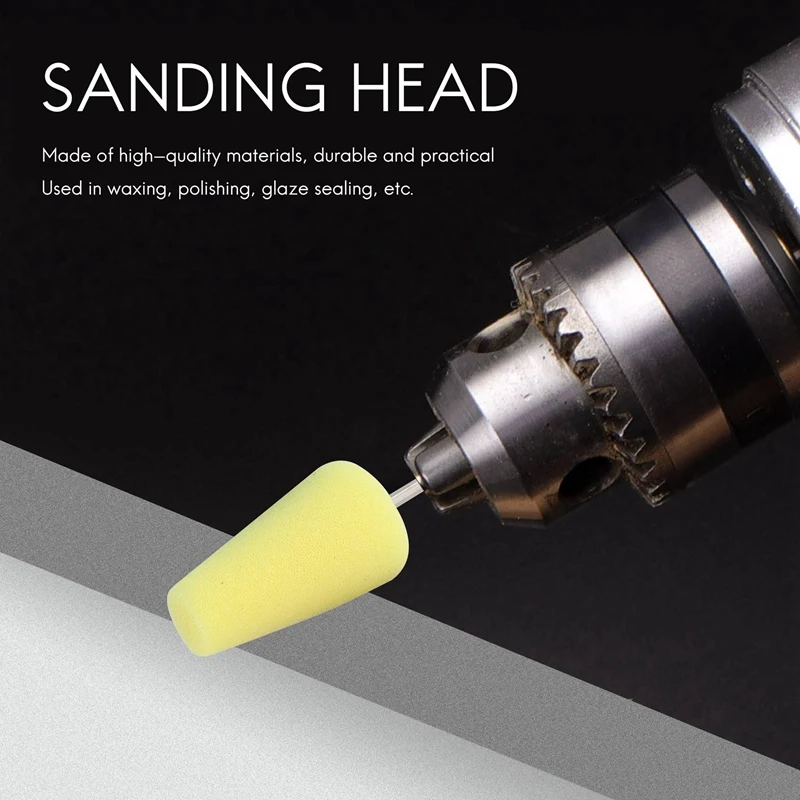 Car Polishing Sponge s for Detailing Buffing Polishing Wheel Car Polish Buffing Shank Polishing Sponge Cone Metal Foam Pad Car M