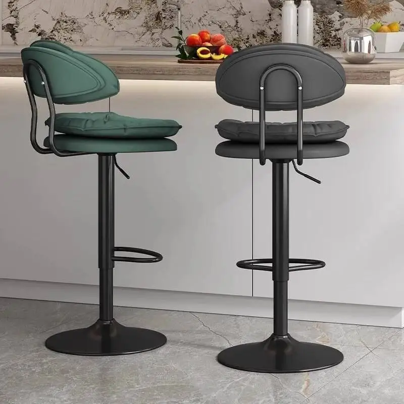 الشمال ضوء فاخر كرسي طويل الساق الترفيه المنزلي مسند الظهر جزيرة كراسي مكتب أمامي أمين الصندوق كراسي العمل الدورية رفع كرسي بار البراز