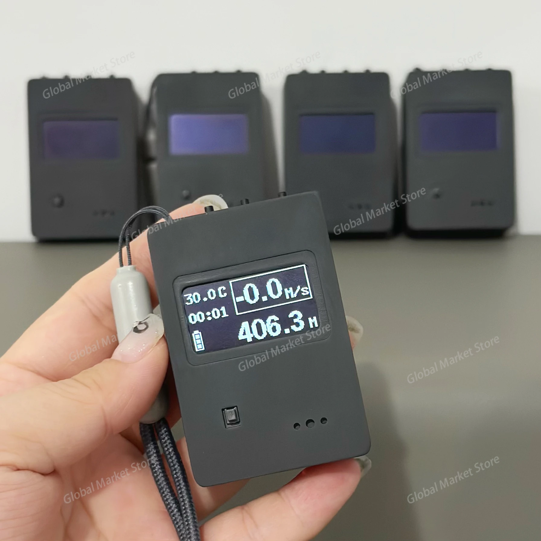 مقياس الارتفاع البسيط والعملي لأجهزة المظلات ذات الحساسية العالية، وظائف الارتفاع والسقوط، يتفاعل بسرعة، عملي