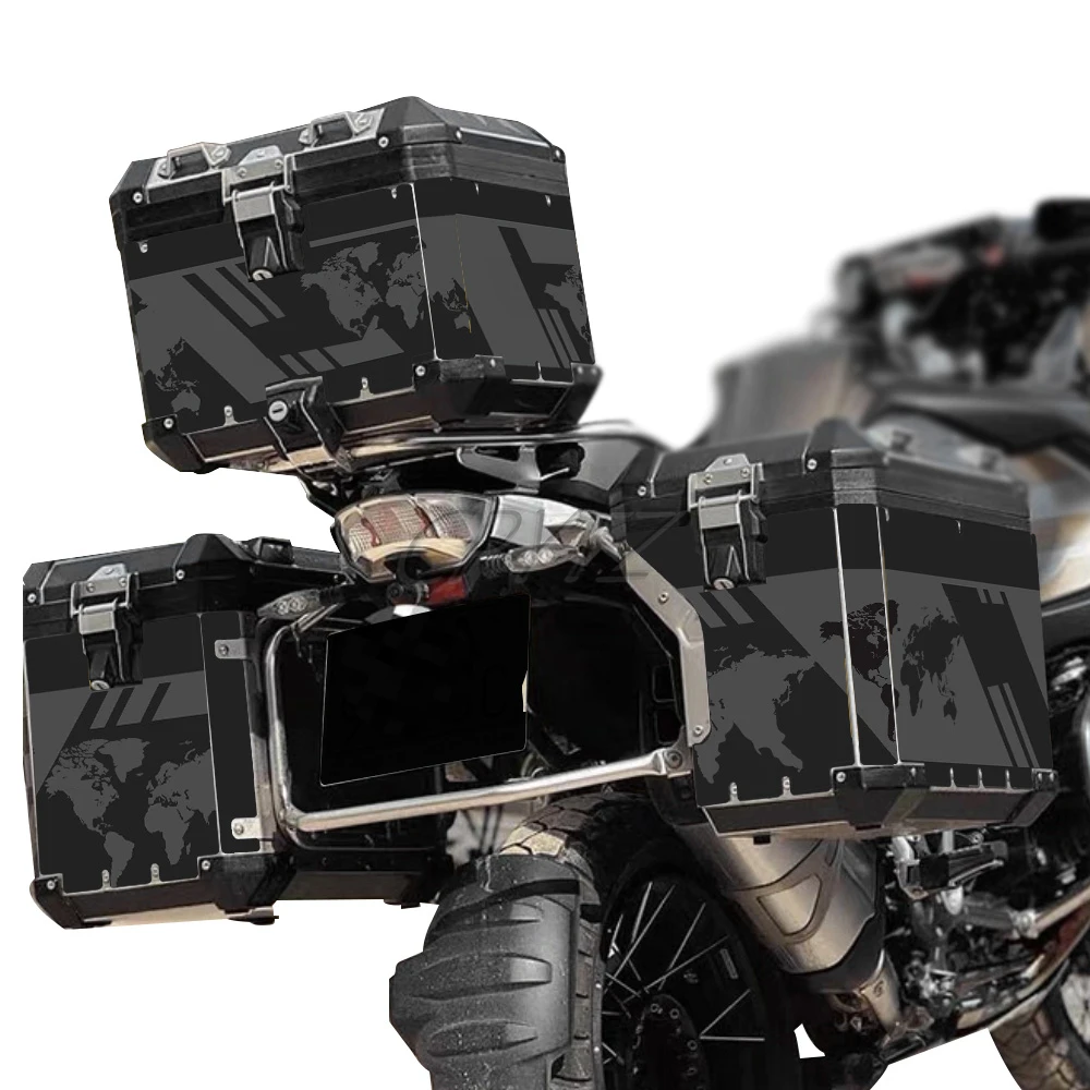 Fit For R1250GS F850GS R1200GS ADV Adventure Motorcycle Stickers Top Case Panniers Protective Decal Aluminum Luggage Box Sticker