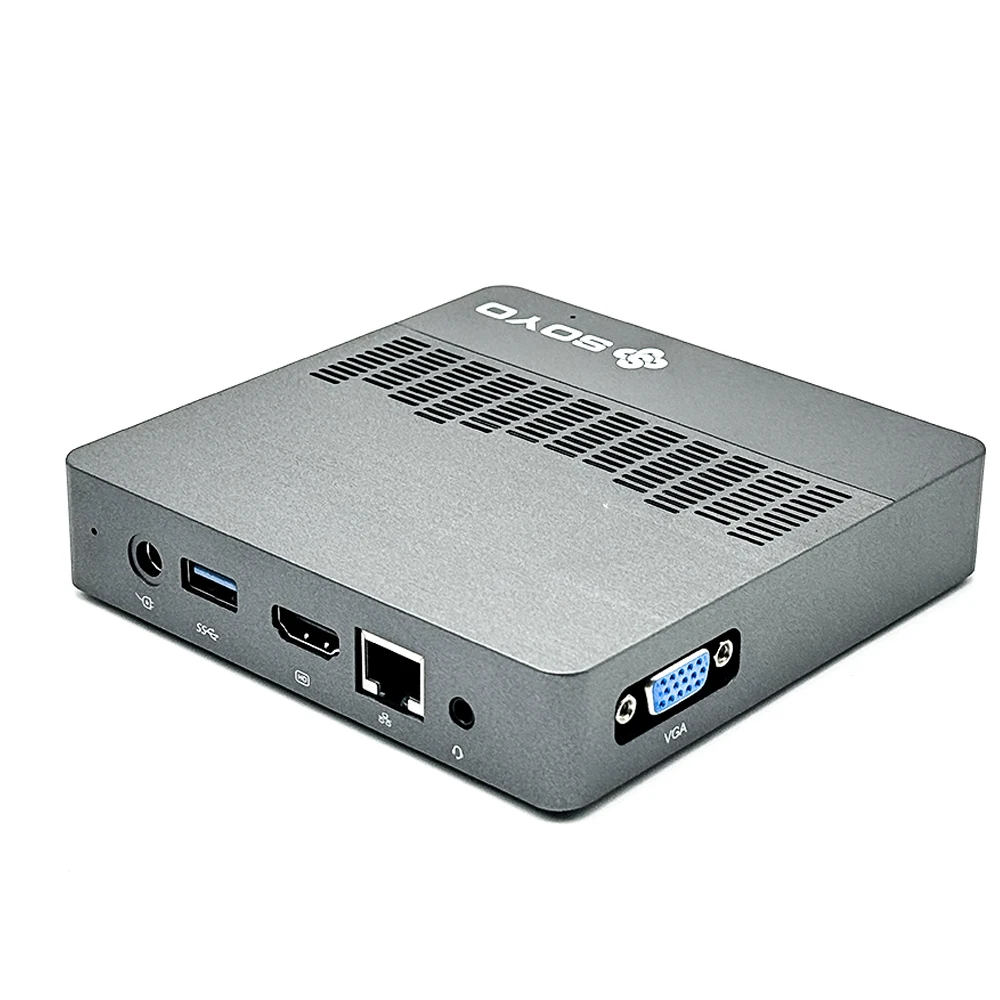 SOYO M2 Air Mini PC: Powerful 6GB RAM, 128GB , Intel N4000, Windows 11 Pro - Compact & Ideal for Home, Business & Gaming