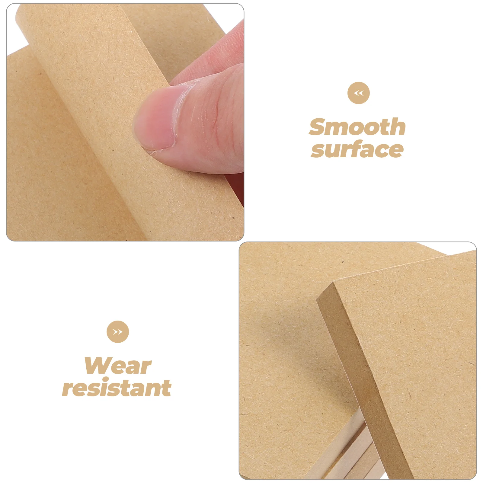 

5PCS Notepad Self Adhesive Memo Pads Thick Blank Paper Portable Tear Off Notepad for Office Use Bulk