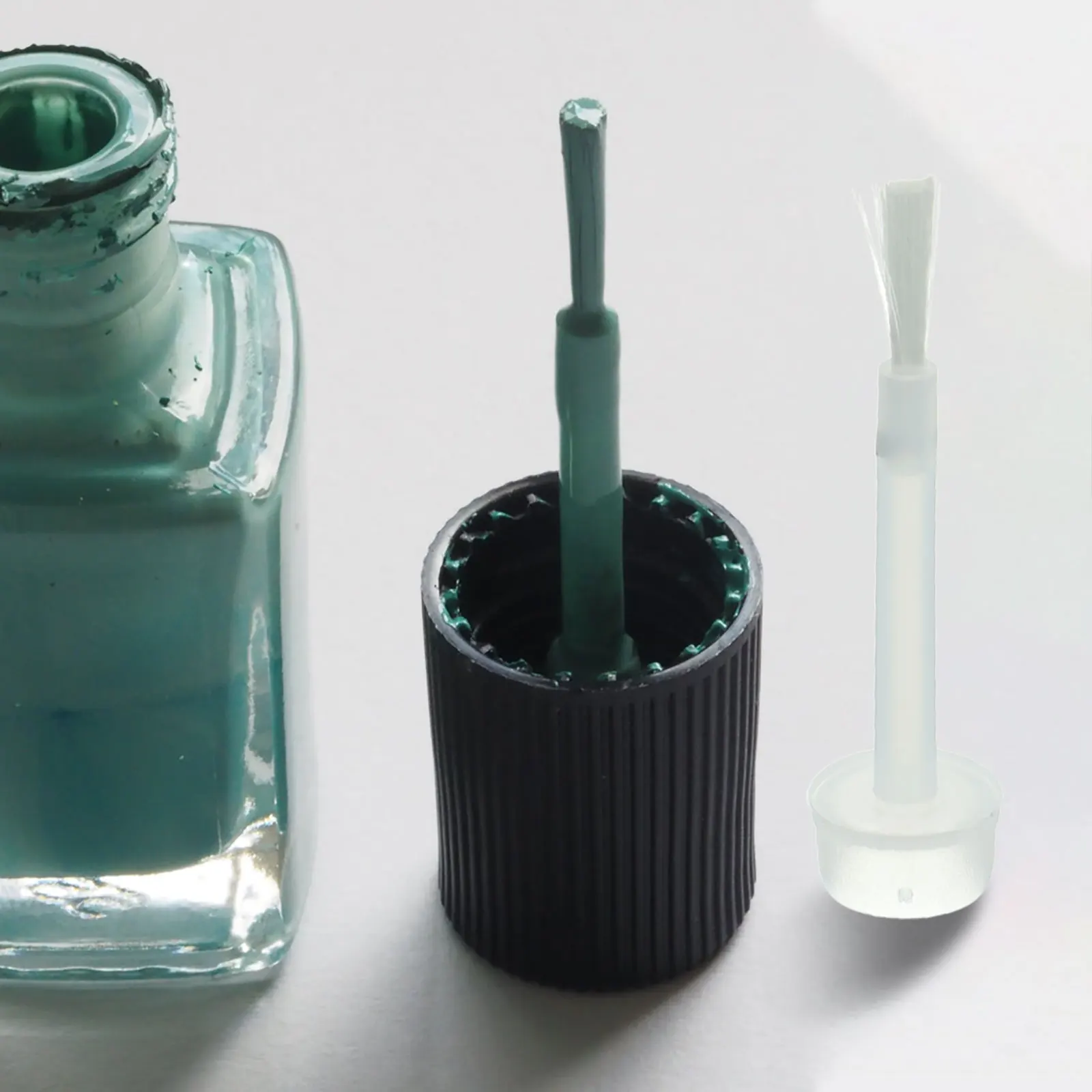 200 قطعة مسمار أداة فنية طويلة فرشاة مستديرة رئيس استبدال شعيرات لينة غير ثقب لمسمار النفط البولندية هلام الدقة