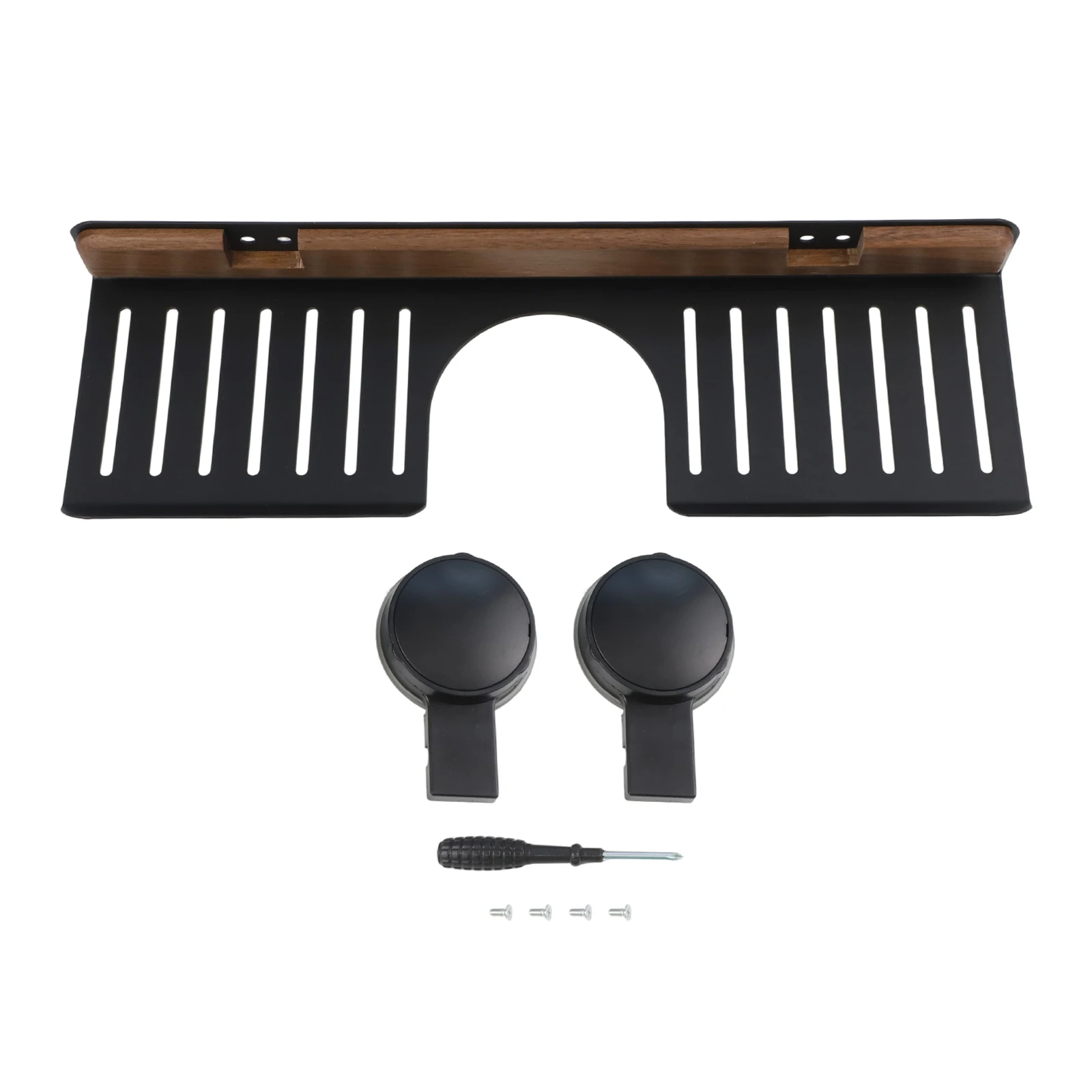 Drilling Walnut Suction Cup Rack with Efficient Drainage and Leak Prevention Suitable for Bathroom and Kitchen Storage