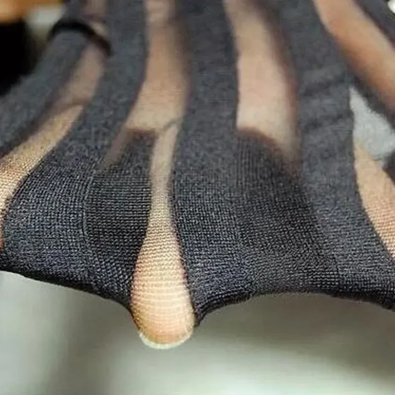 سميكة شريطية رقيقة الجوارب الرجعية تظهر رقيقة واسعة العمودي جوارب طويلة المرأة مثير الأسود العمودي المشارب نمط جوارب الجوارب