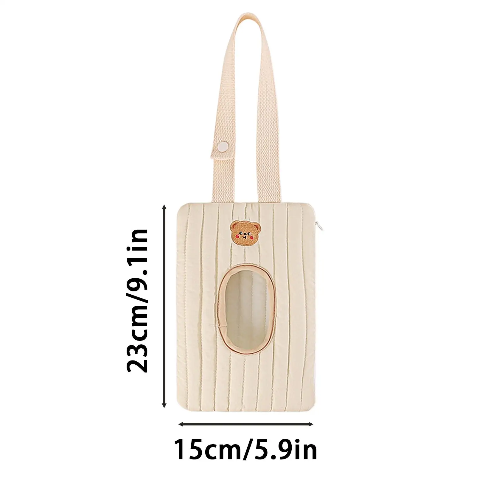 Travel Wipes Case Hangable Wet Wipes Bag for Car Reusable Refillable Portable Storage Quick Access for Outdoor Girl Boy Stroller