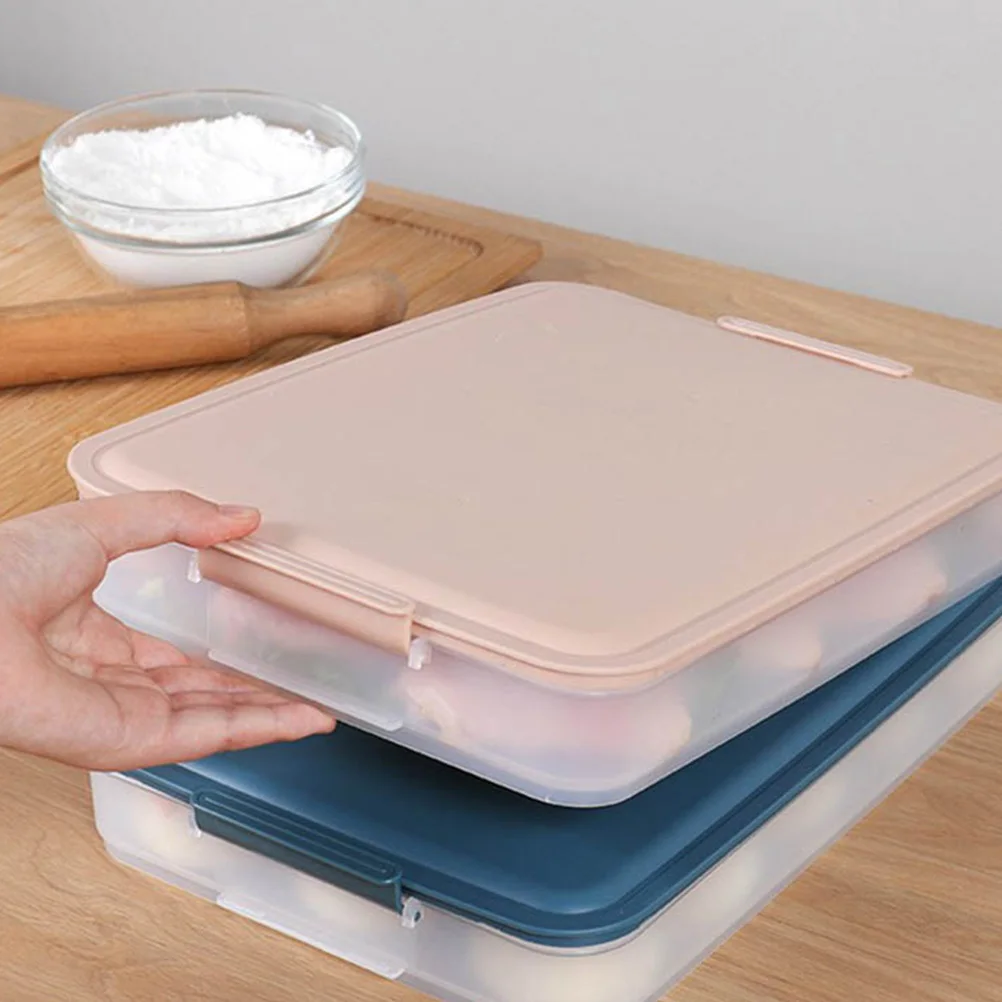 

1 pc Household Dumpling Box Versatile Food Storage Container Creative Sealed Organizer Foldable Refrigerator Space Saving Strong