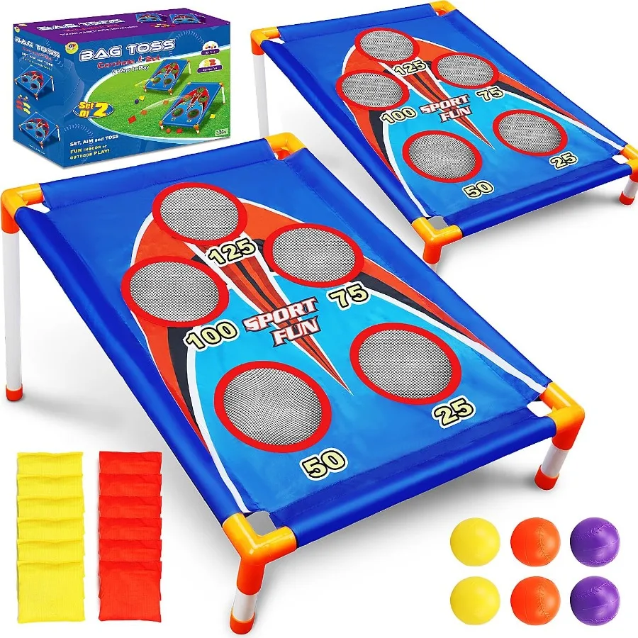 Life Bean Bags Toss Game Cornhole Buitenspeelgoed Leeftijden 4-8 Maïsgatset Sport Buitenspeelspeelgoed Buitenspeelgoed Leeftijden 4-8 Buiten Ac