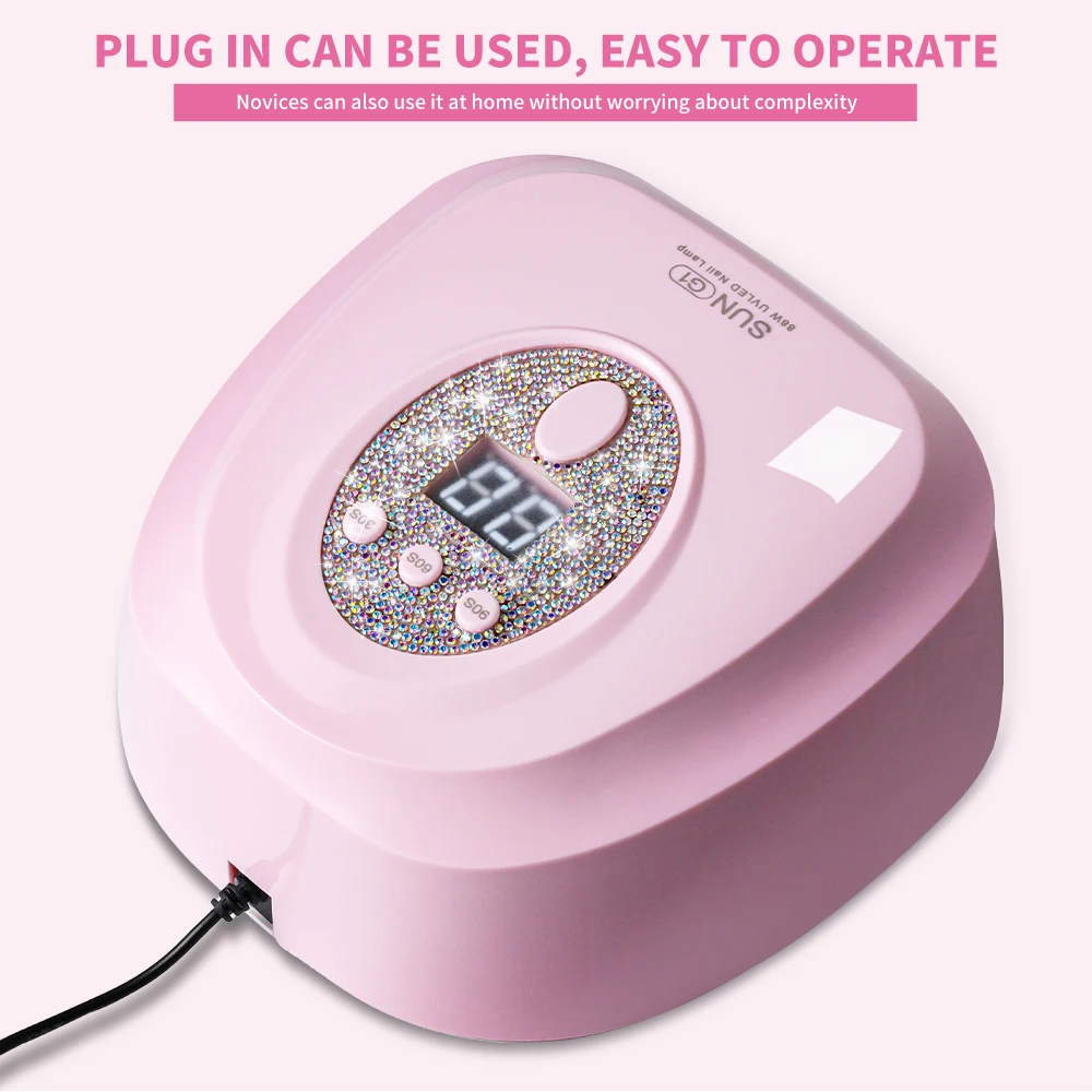 เล็บ 24 ชิ้น UV/LED Rapid Cure โคมไฟเล็บมืออาชีพ Phototherapy Light สําหรับเล็บ Salon เจลอะคริลิค Art Quick Drying เครื่องมือ