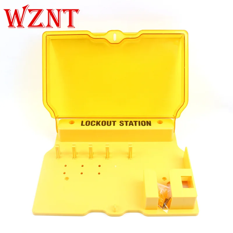 Imagem -04 - Coberta Wall Mounted Estação de Bloqueio Nt-ls01 Amarelo 4-lock