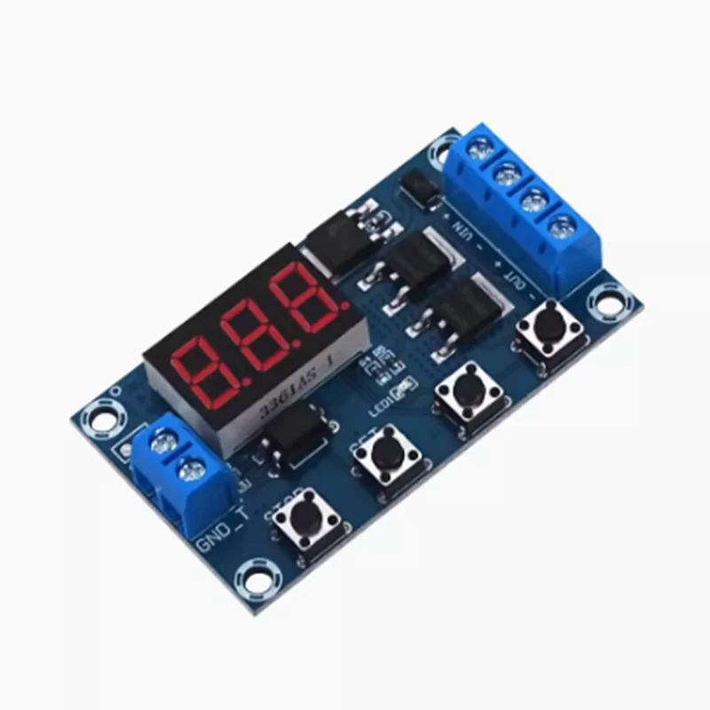 DC 12V 24V Dual MOS Tube LED Digital Time Delay Relay Trigger Cycle Timer Delay Switch Circuit Board Timing Control Module