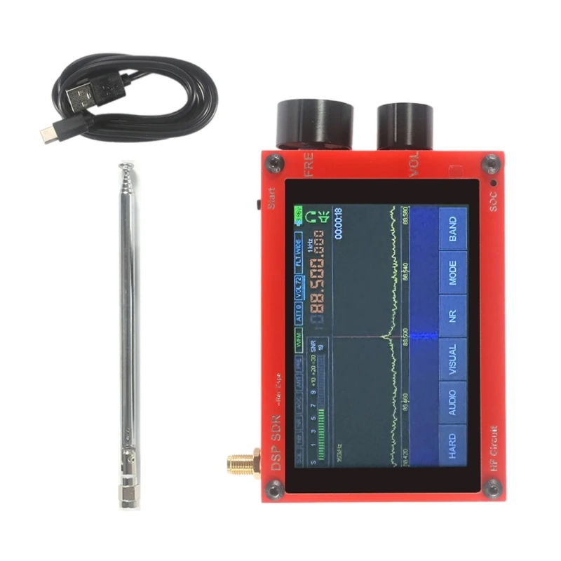 Improved Radio Receiver 50KHz 2000MHz 3.5''Touches LCD Registered Wide Frequency Y9RF