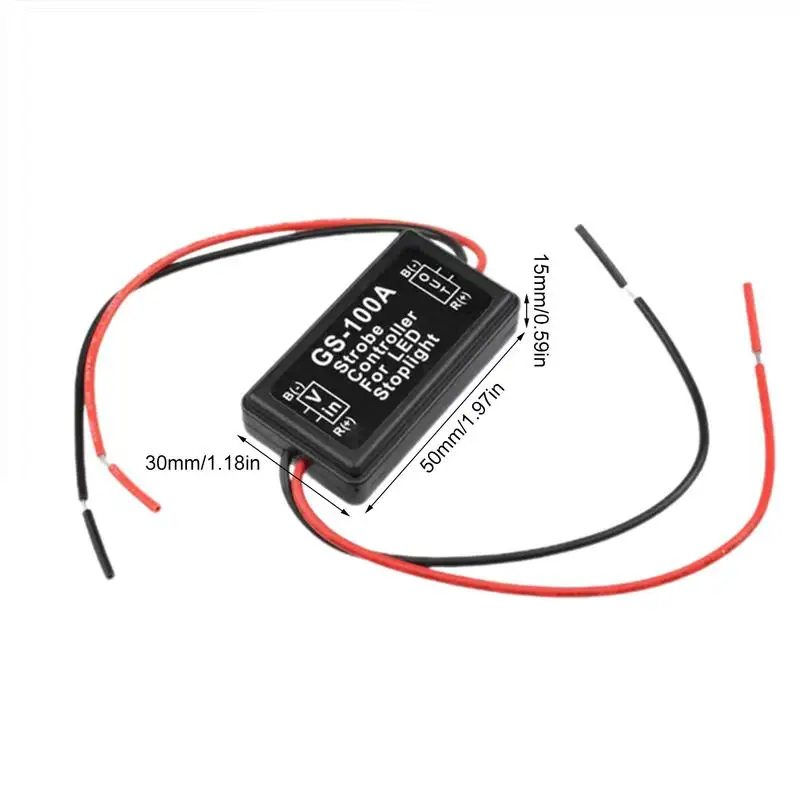 Remlichtcontroller Achterlichtcontroller 12-24V LED-achterlicht Knippercontroller Hoge remcontroller Zorg voor voertuigveilig