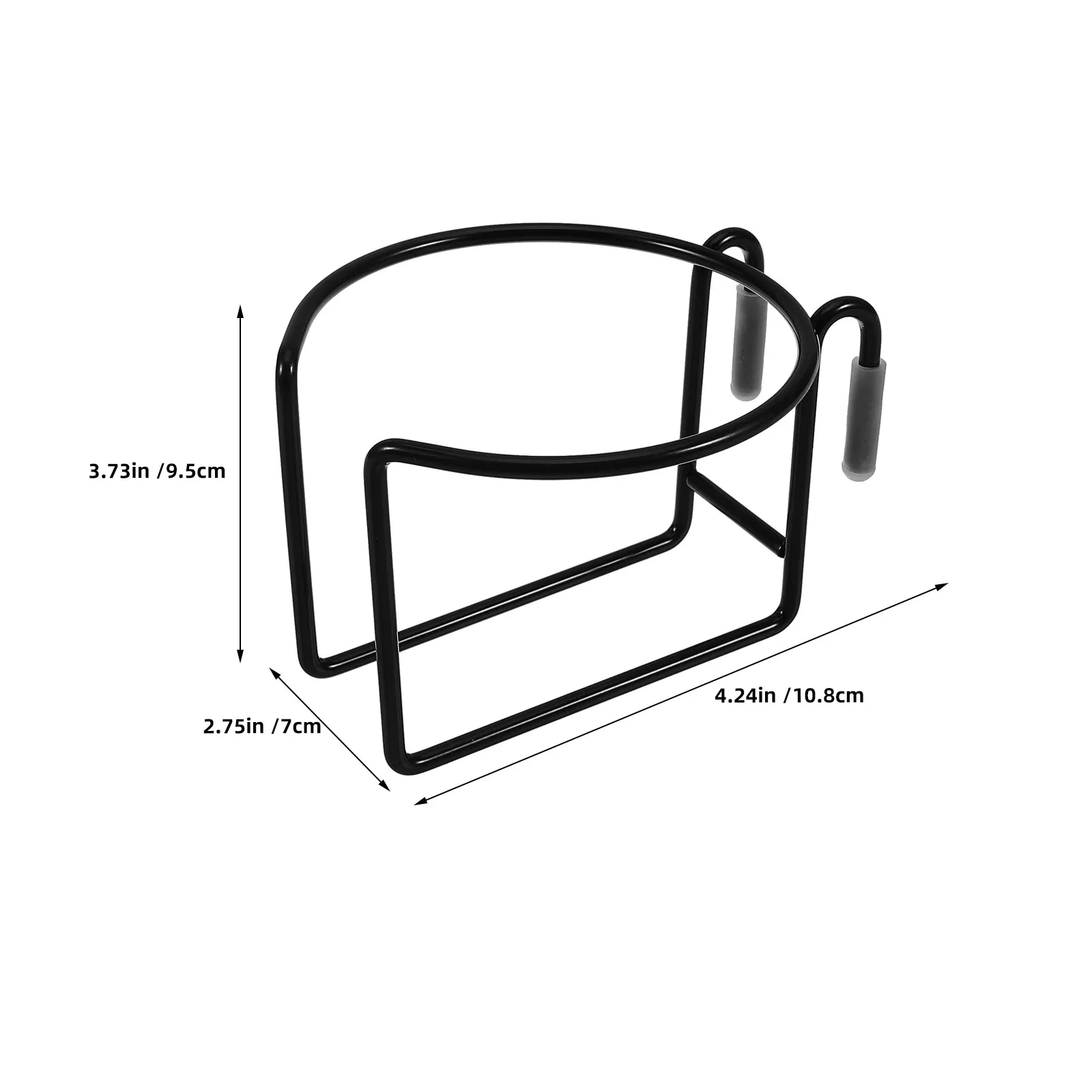 2Pcs Shopping Cart Cup Holder Universal Metal Clip on Hanging Rack Coffee Mug Bottle Tumbler Holder Spill Proof Grocery Trolley - view 3