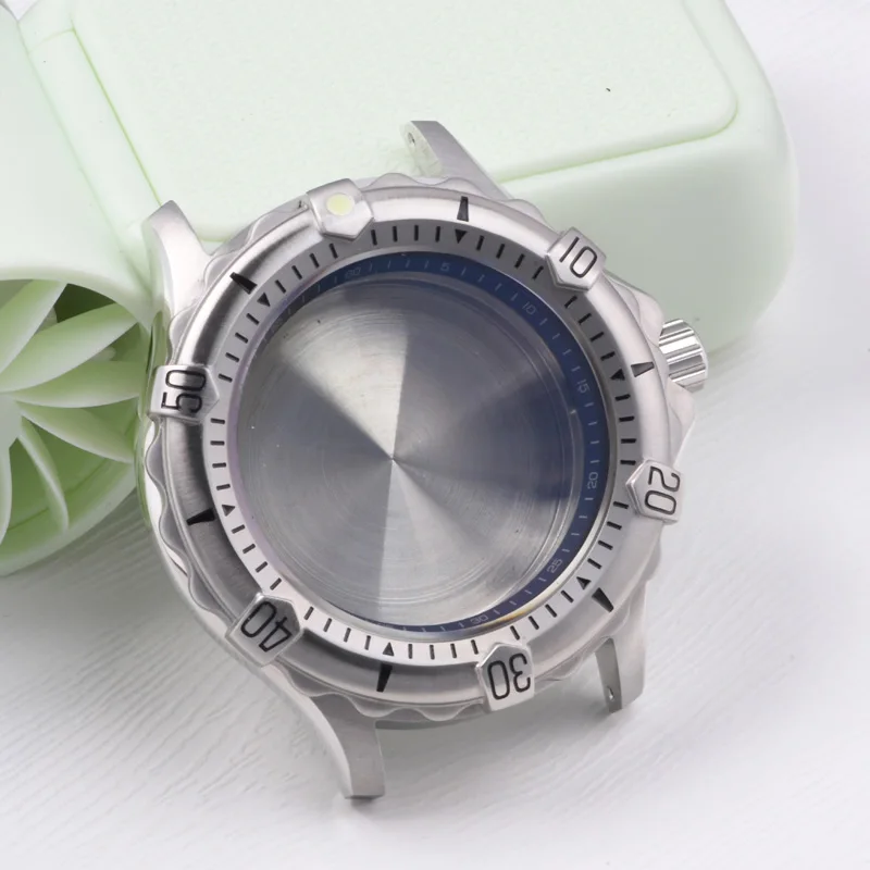 Tactical Frog 28.5MM Dial Watch Case steel Luminous Sapphire glass Diving watch for NH35/36/4R/6R Automatic Movement Watch Parts