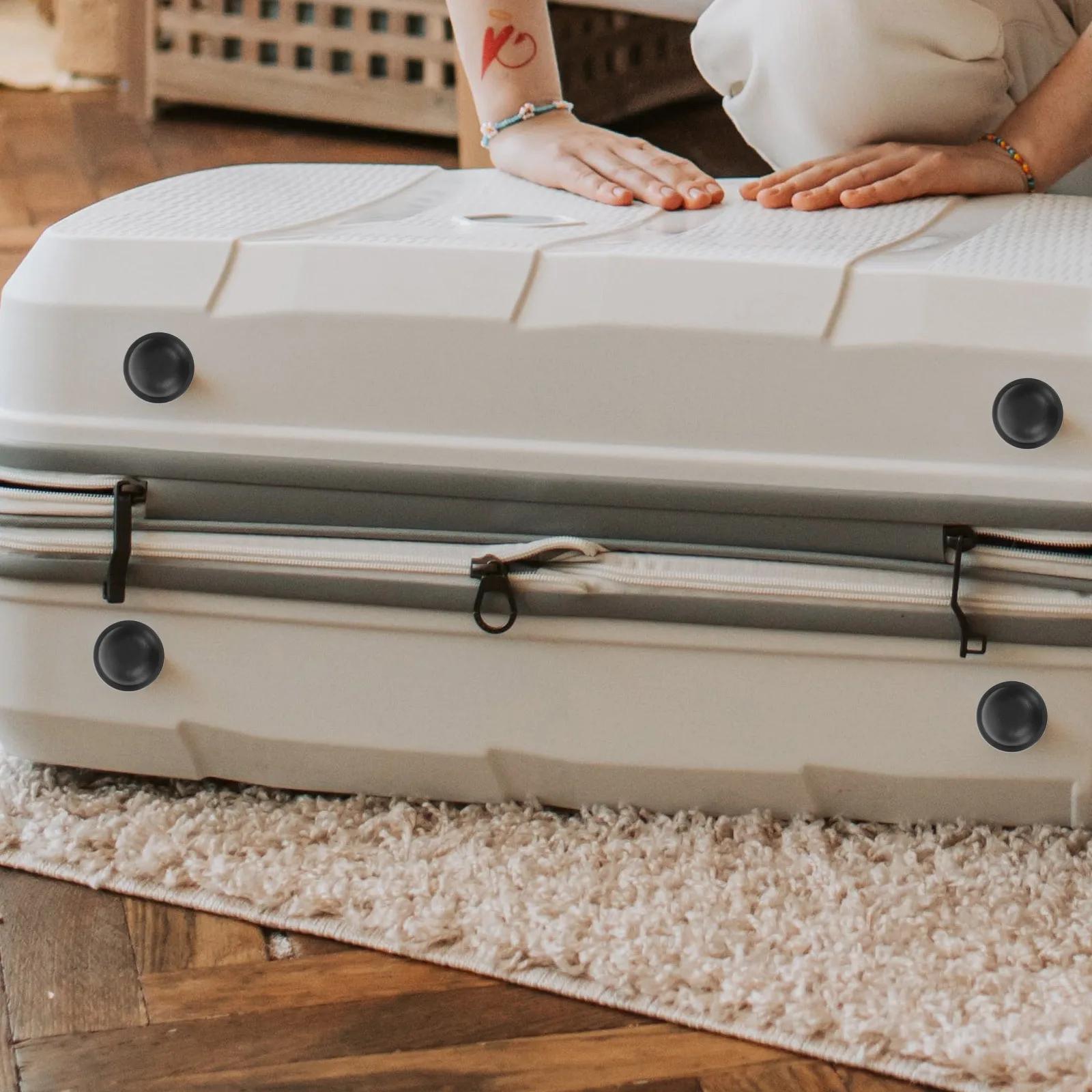 

4pcs Bag Rivets Handbag Diy Spike Replacement Plastic Bag Feet Studs For Backpacks Suitcases Repair Hardware Furniture Parts