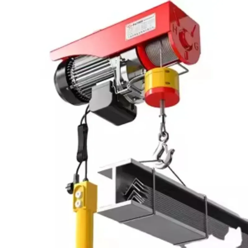 

1T Capacity Mini Electric Hoist 220V Power With Wireless Remote Control Safety System For Home Industrial Use