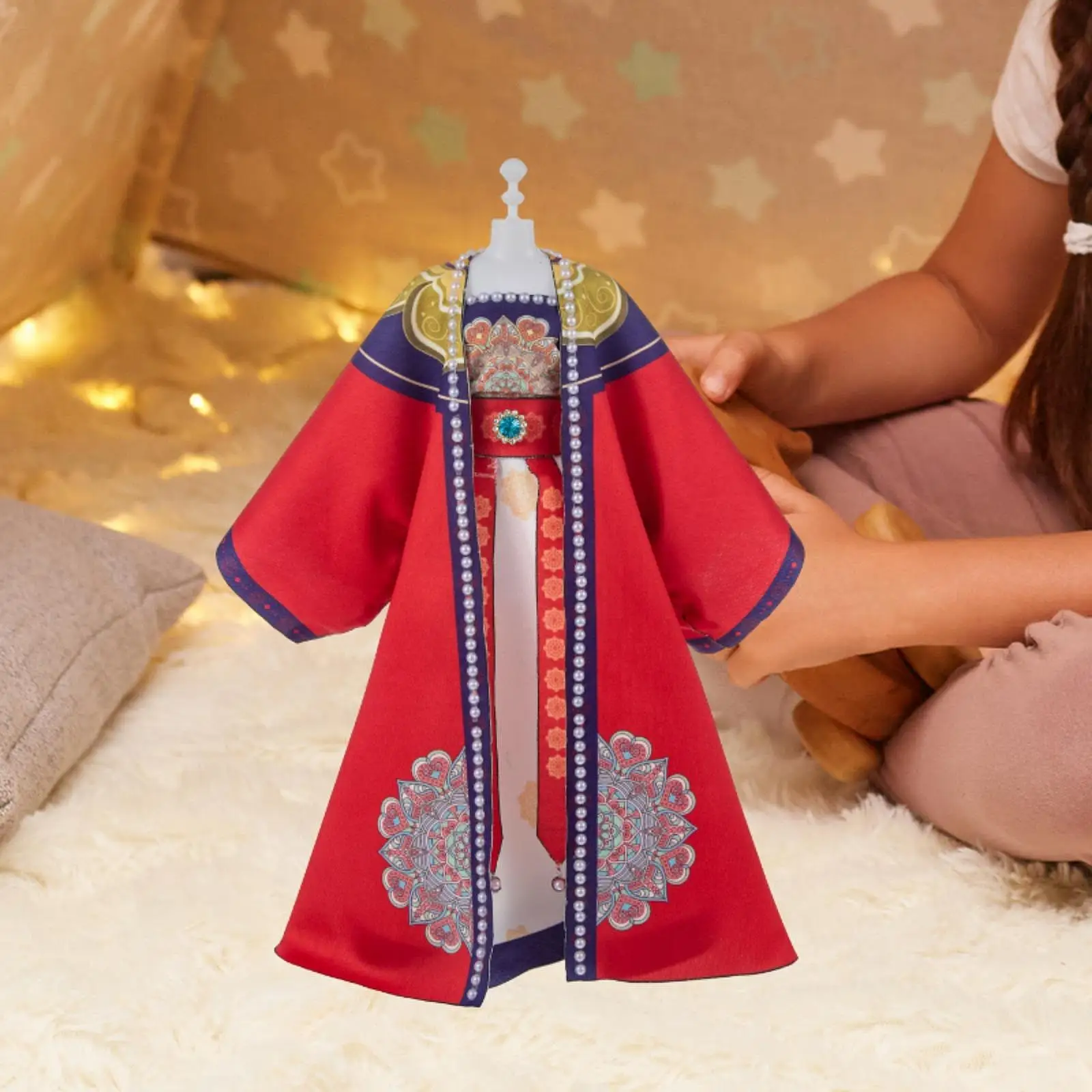 Chinese Traditional Ancient Doll Hanfu Clothes Beauty Princess Outfits Costume Toy for Collectible Cosplay Children Pretend Play