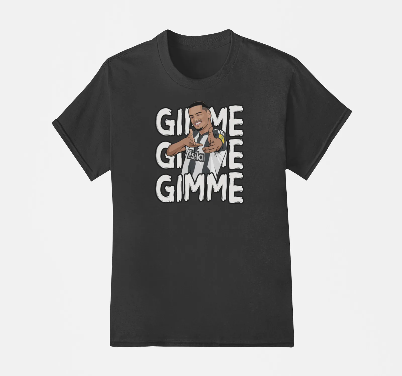 Gimme Gimme Alexander Isak (Black To 5XL) Retro Toon Army Geordie EPL Sweden