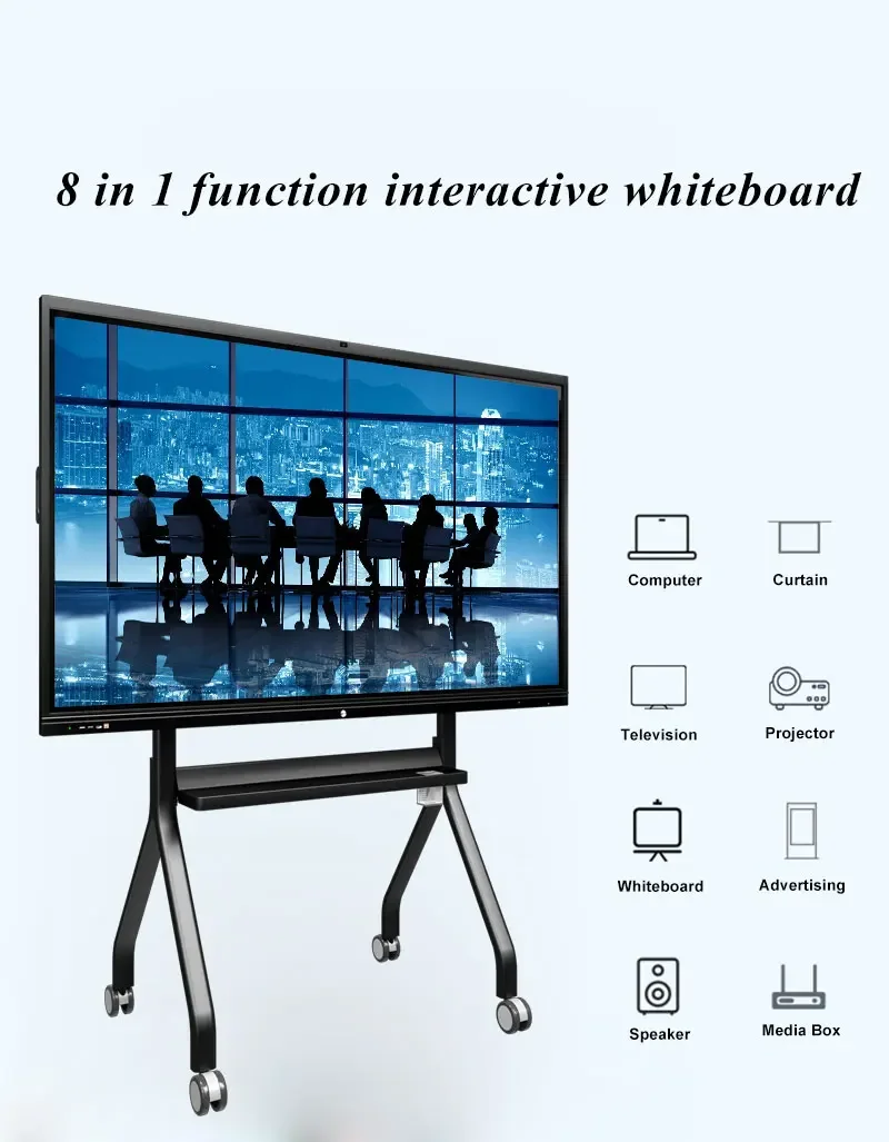 55 65 75 86 98 110 inch All In One pc Class Interactive Board 4k HD Smart Display Whiteboard