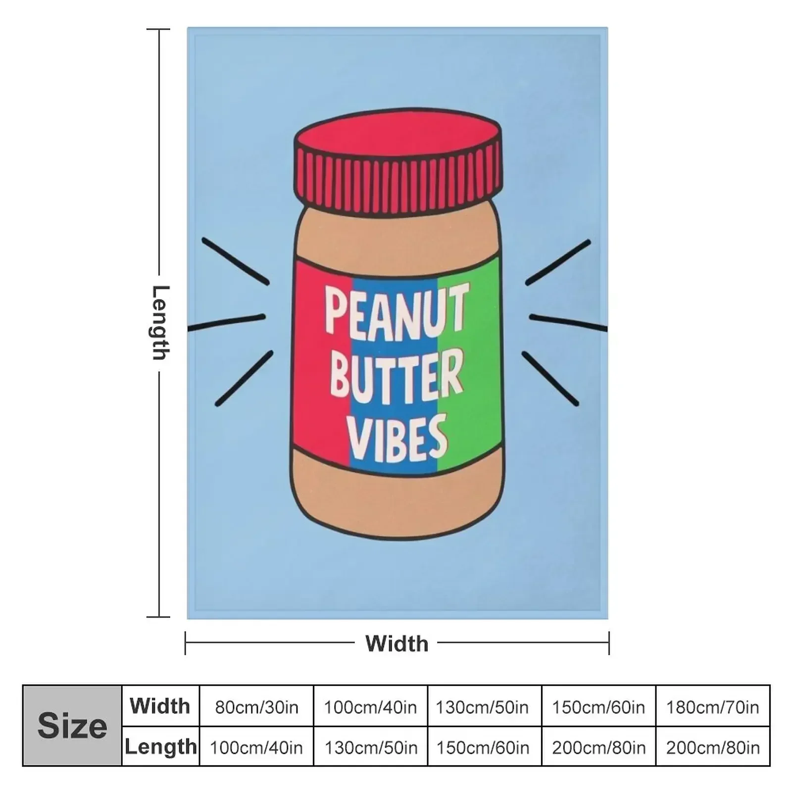 Peanut Butter Throw Blanket Large decorative Blankets