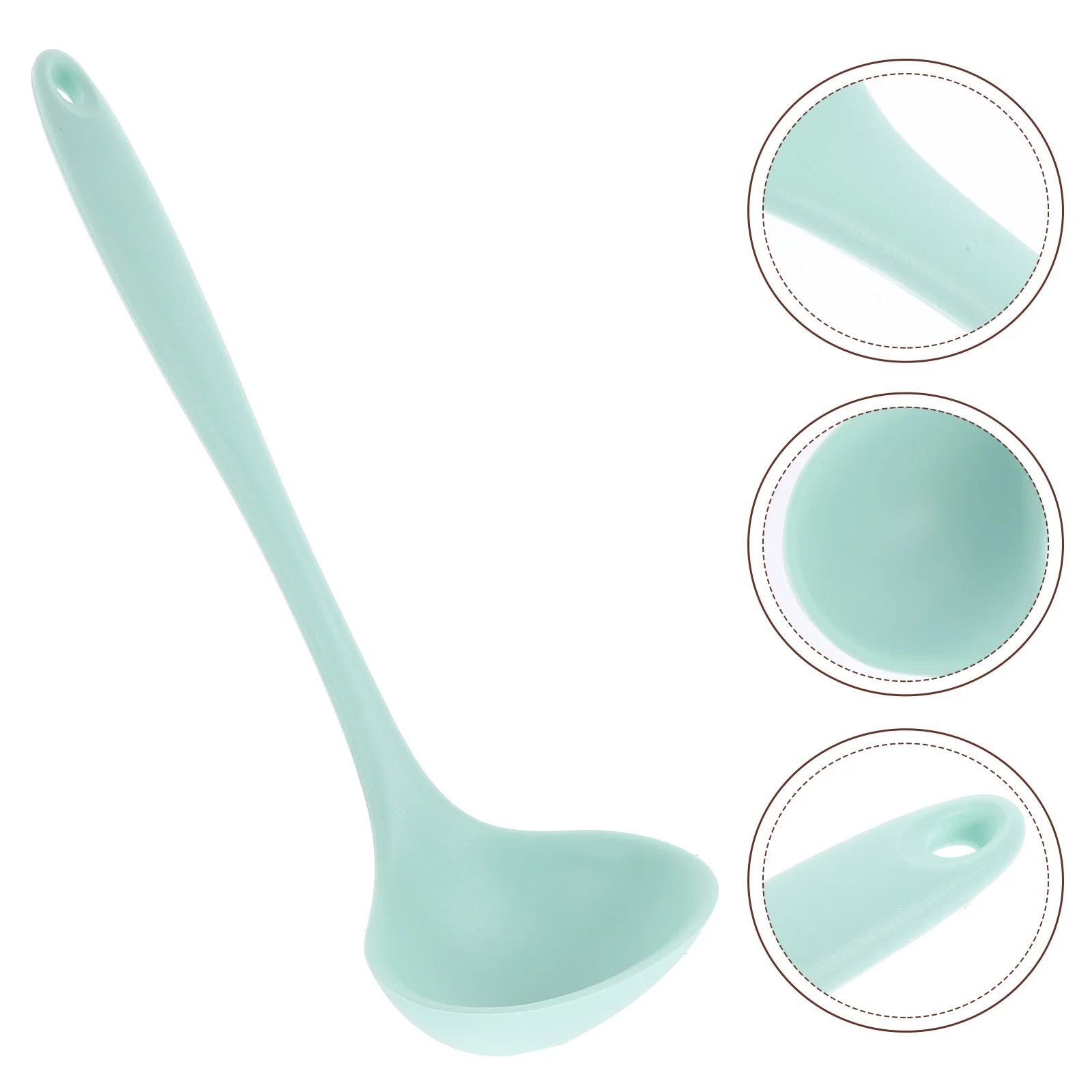 

Large Silicone Soup Ladle with Ergonomic Handle Heat Resistant Non-Scratch for Cooking Serving Kitchen Restaurant Use