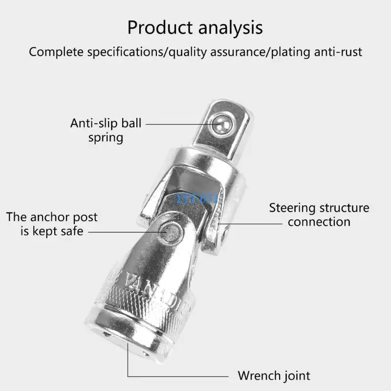 

E15A 1/2inch Drive Universal Joint Sockets Coupling Steering Connectors Adapters