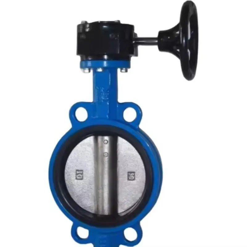 

Manual Power Cast Iron 4 Inch Wafer Type Butterfly Valve D71X-10/16 General Application for Base Media