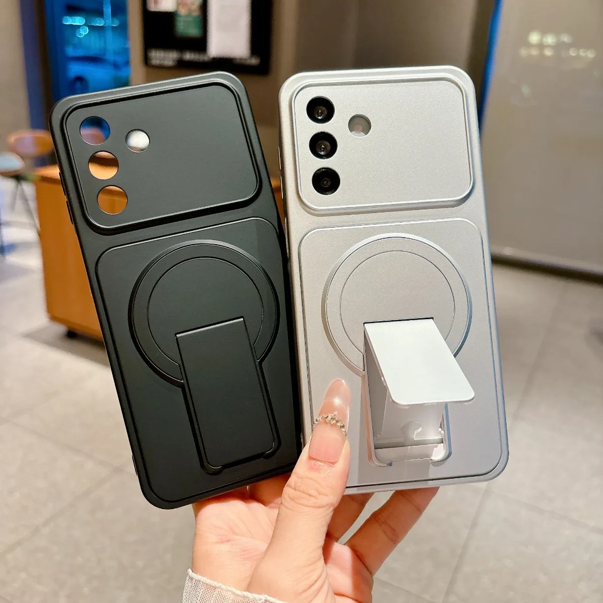 Magnetische Handyhülle mit MagSafe-Kompatibilität für Samsung Galaxy A57 A37 A17 A07 A56 A36 A26 A16 A06 A55 A35 A25 A15 mit Linsenschutz