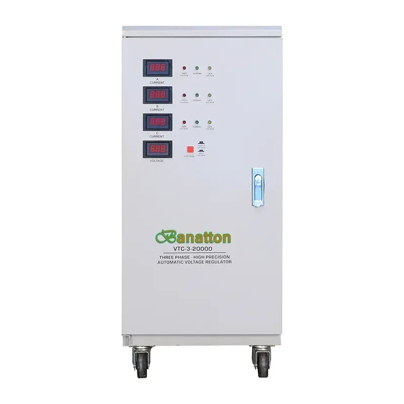 Factory price automatic voltage stabilizer 20kva 3 three phase AVR 380v  20kva voltage regulators/stabilizers Led Display