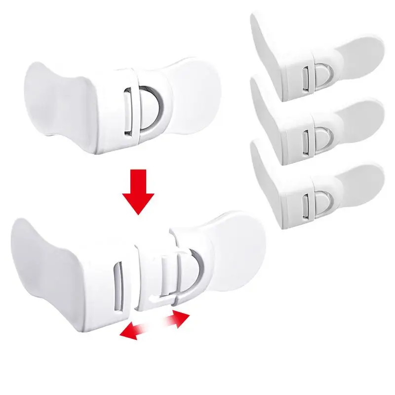 

Блокираторы шкафов с защитой от детей, замки для шкафов, для шкафов, легко устанавливаются, с прямоугольными ящиками, для холодильника, белые