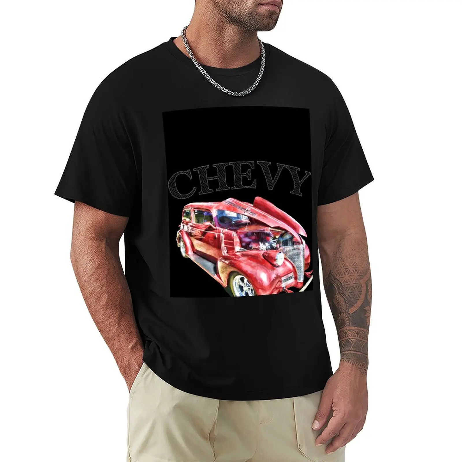

1939 Chevy T-Shirt Funny t-shirts valentines boutique clothes Short sleeve tee summer tops mens cotton t shirts