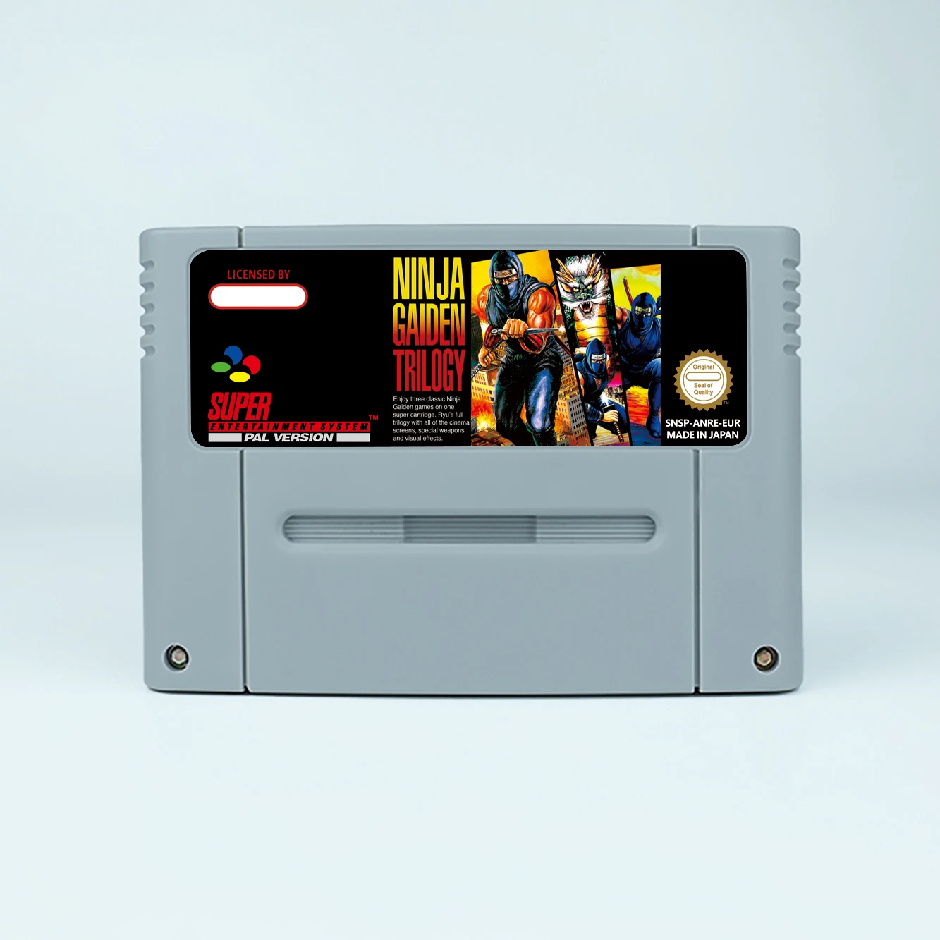 خرطوشة ألعاب فيديو للنينجا ، خرطوشة ألعاب الفيديو مع صندوق البيع بالتجزئة ، لsnes ، eur ، pal ، usa ، ntsc ، 16bit