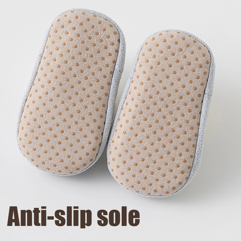 Cute Bear Baby Sock Shoes Warm Infant Anti Slip Floor Socks Soft Sole Toddler Prewalker Shoes Newborn Indoor Walking Footwear
