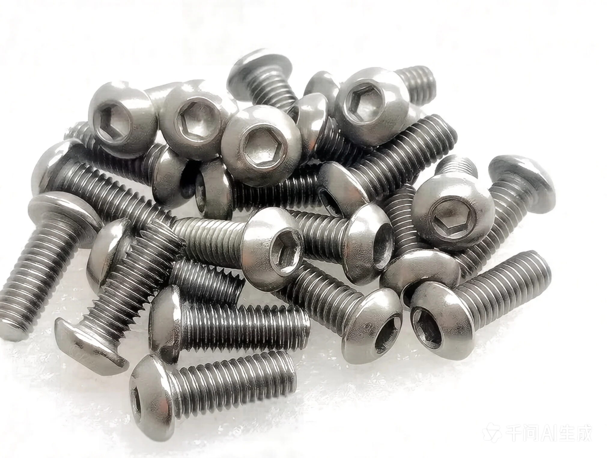 ISO 7380 Titanium Button Head Hex Screw M6x8-M6x30 Button Head Hex 4.0 Driver Ti GR2 Plain 1 EA for Industrial Use