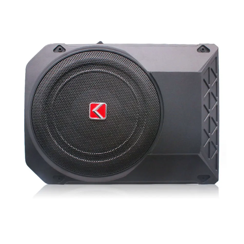 10 Inch Car Active Subwoofer Audio Speaker 20Hz~150Hz Frequency 90dB Under-Seat Powered Sub Woofer 12V Universal Ultra Thin