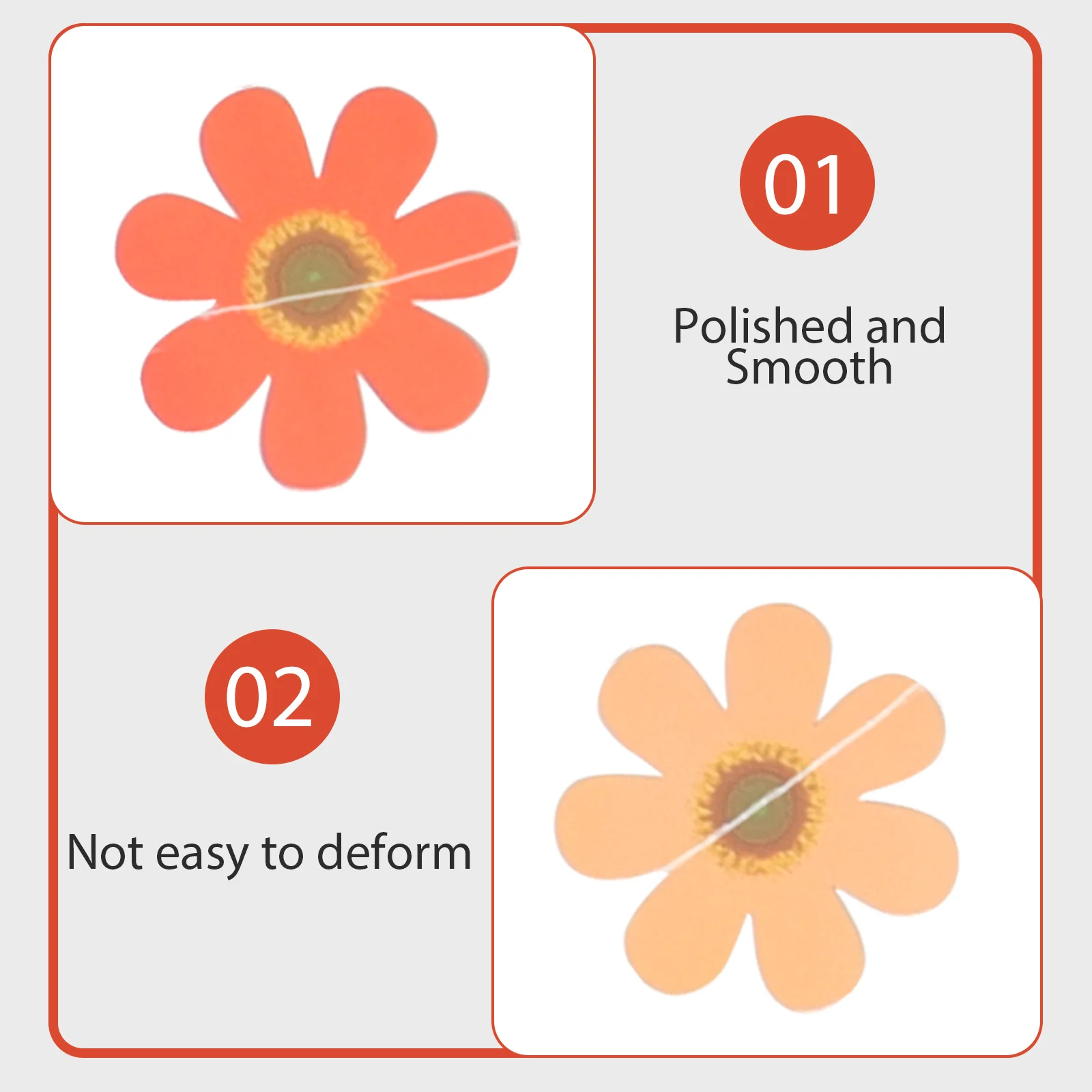 

5 Strings Little Daisy Pendant Flower Hanging Decorations Banner Garland Garlands Spring Floral for Party
