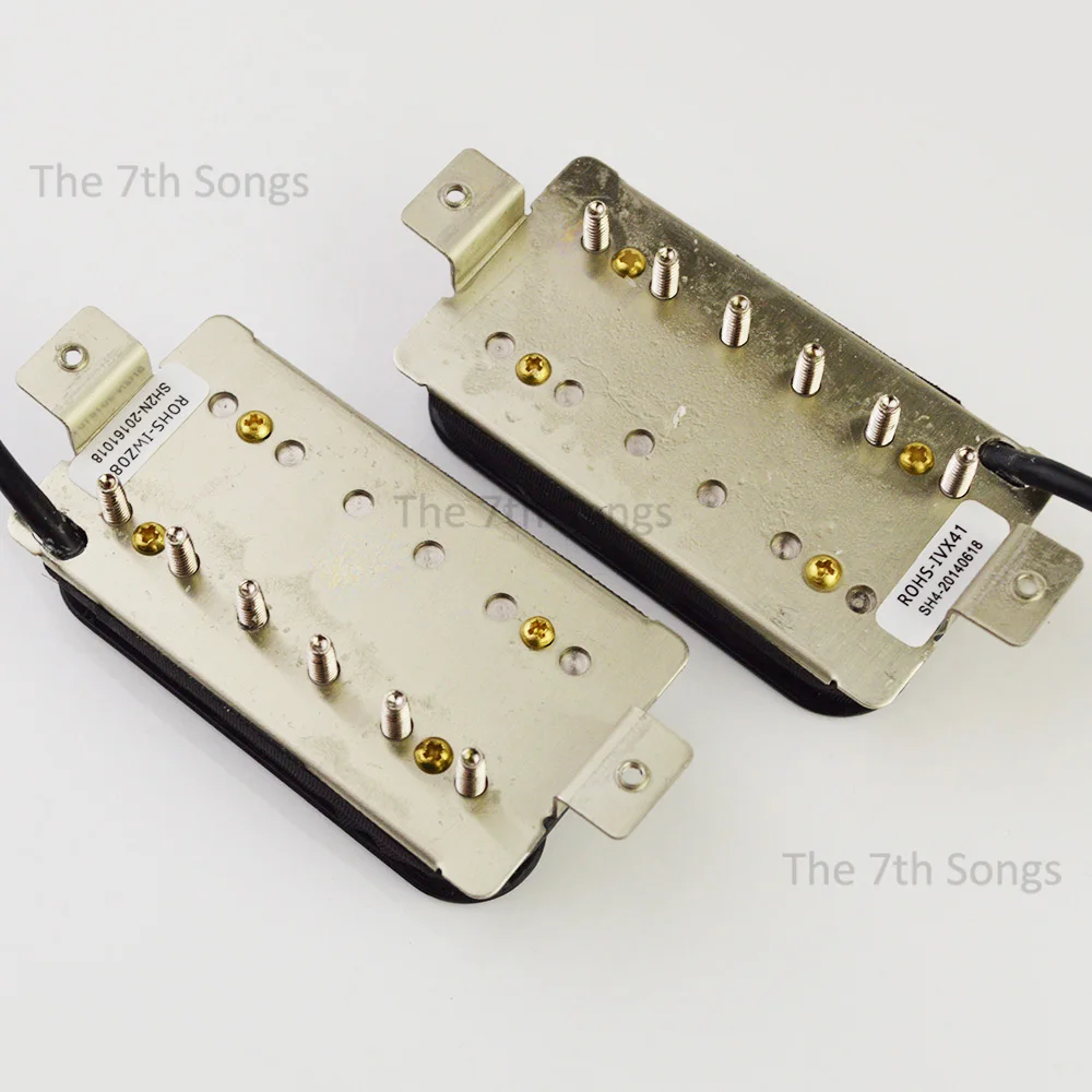 S2H Hals S4H Steg Alnico 5 Jazz Style JB Humbucker Tonabnehmer für E-Gitarre 50mm Polabstand 4-Leiter-Kabel – Detail 1