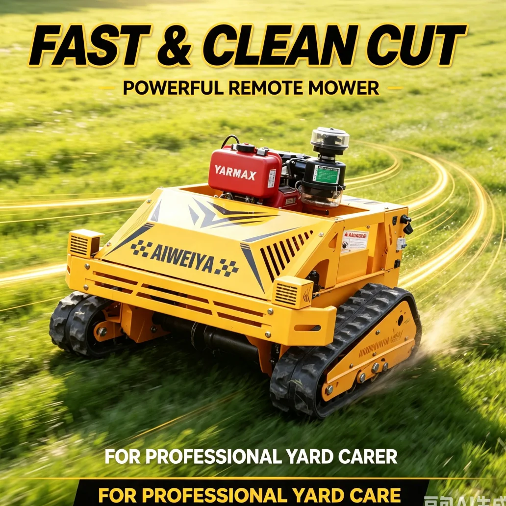 Customized Best Selling Self Propelled Lawn Mower Remote Control Lawn Mower All Terrain For Farm Lawn