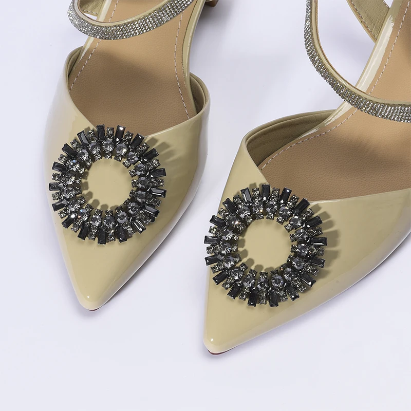 1PC Wedding Shoes Decorations High Heel Charm Buckle Crystal Shoes Clip Rhinestone Shiny Clips Brooch