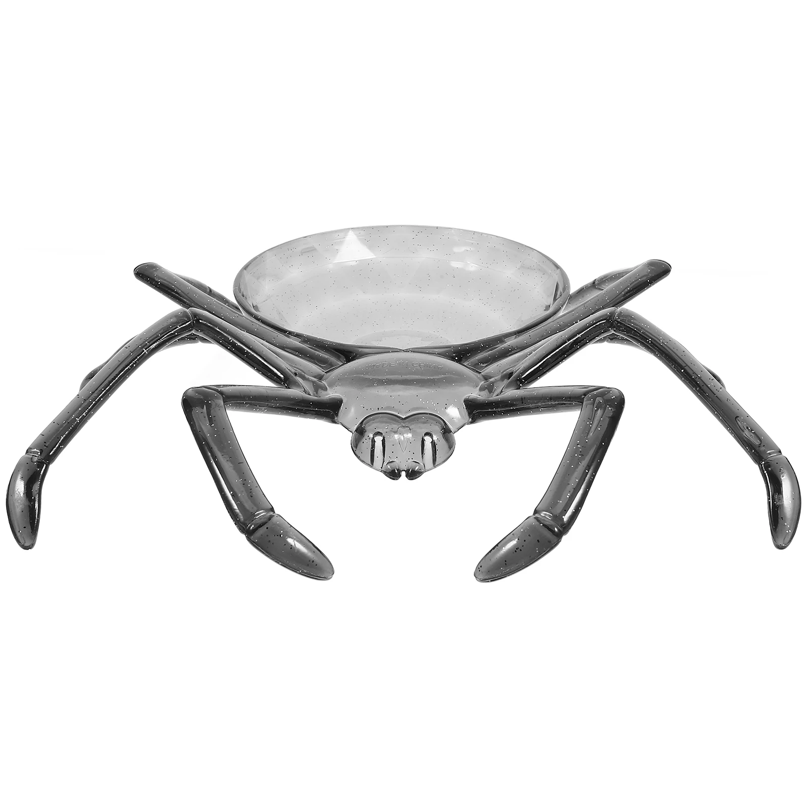 

Spider Candy Dish Purple Halloween Fruit Tray Dessert Plate Reusable Plastic Snack Bowl Kitchen