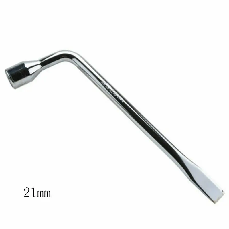 

Type L Hexagon Tire Wrench Car Spare Tire Lug Wrench Slotted End Socket Repair Tool Car Tire Hand-held Removal Tool 17/19/21mm