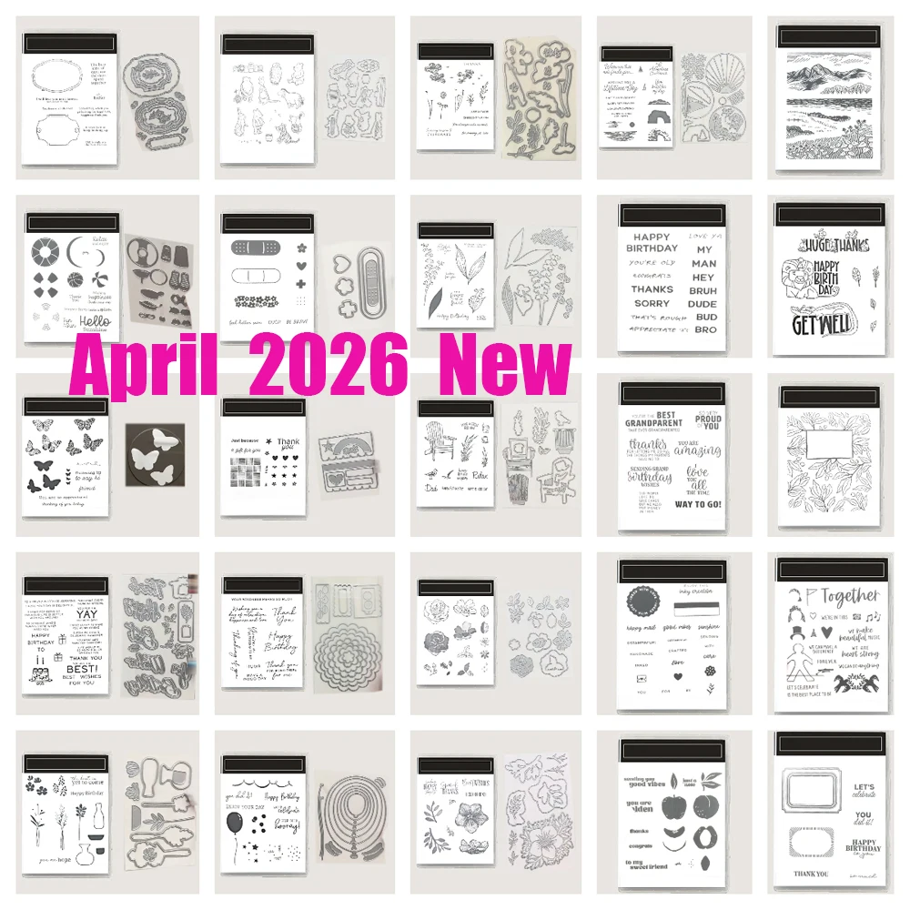 

Spring 2026 April New Arrivals Stamp Dies Opulent Oasis Boutique Blossoms Thanks Man DIY Greeting Scrapbook Molds Mother's Day