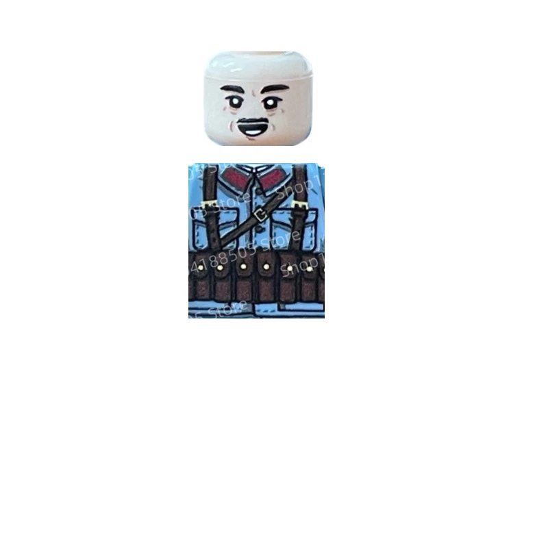 MOC Military Battlefield World War II Building Block Doll Red Army Commando Third Party Holiday Gift Ornaments